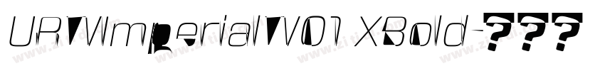 URWImperialW01 XBold字体转换